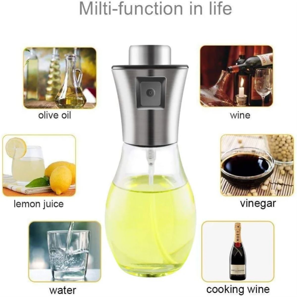 GENERICO - Rociador De Aceite-cocina Reutilizable Con Diseño Antigoteo