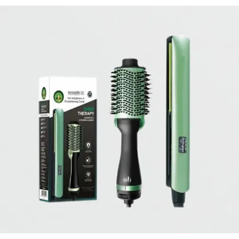 GENERICO - Combo Planca De Cabello Y Cepillo Secador