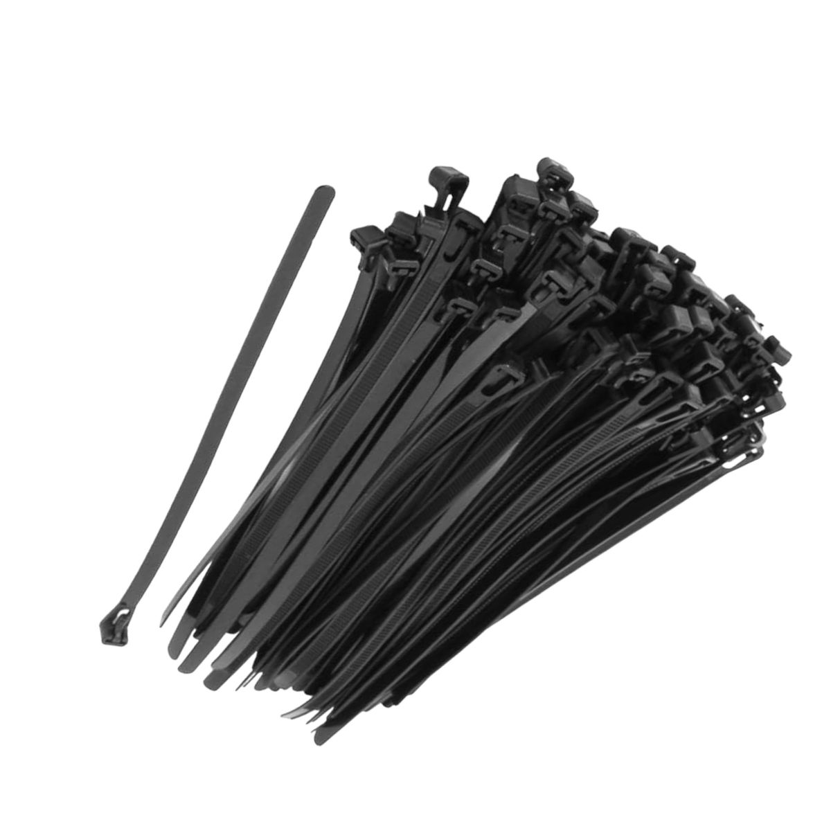 VCP - Amarre Plástico Negro Protección UV 4.6mm x 20cm X100