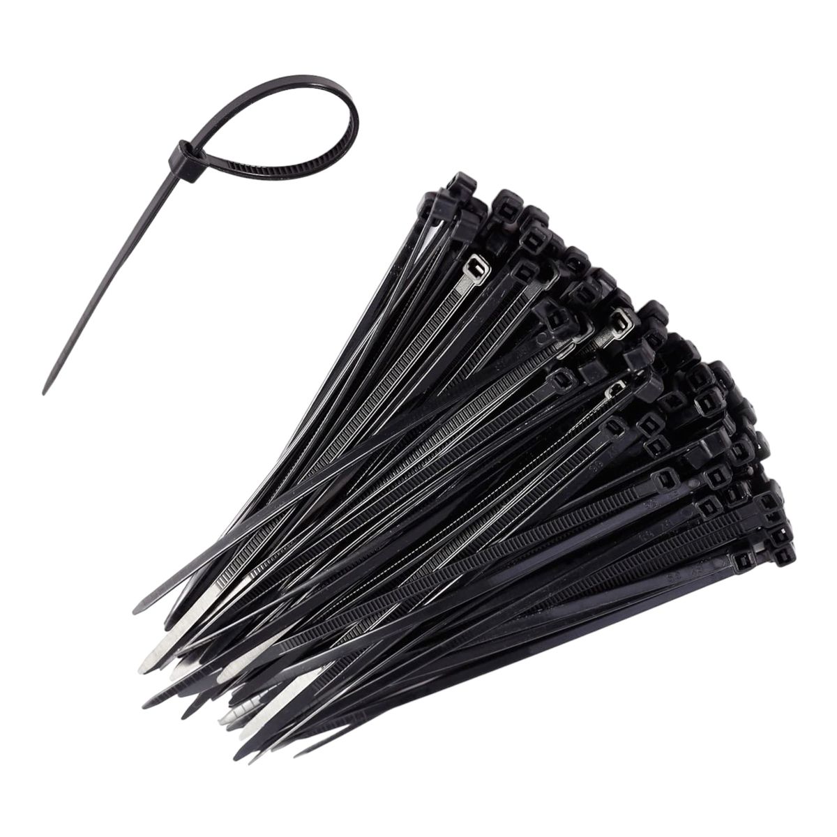 VCP - Amarre Plástico Negro Protección UV 2.5mm x 10cm X100