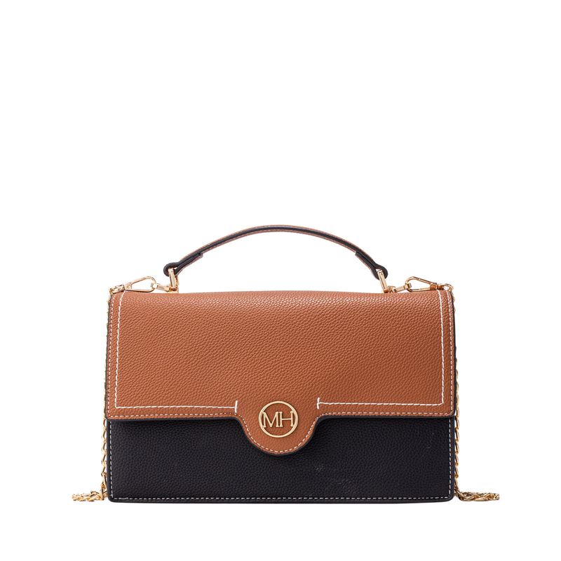 MARIO HERNANDEZ - Bolso De Mano Becca Negro Camel Binanti