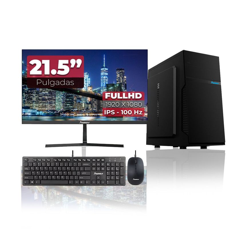 JANUS - Computador Escritorio AMD Ryzen 5 4655G 16GB RAM 512GB SSD M.2 Monitor 22 121832