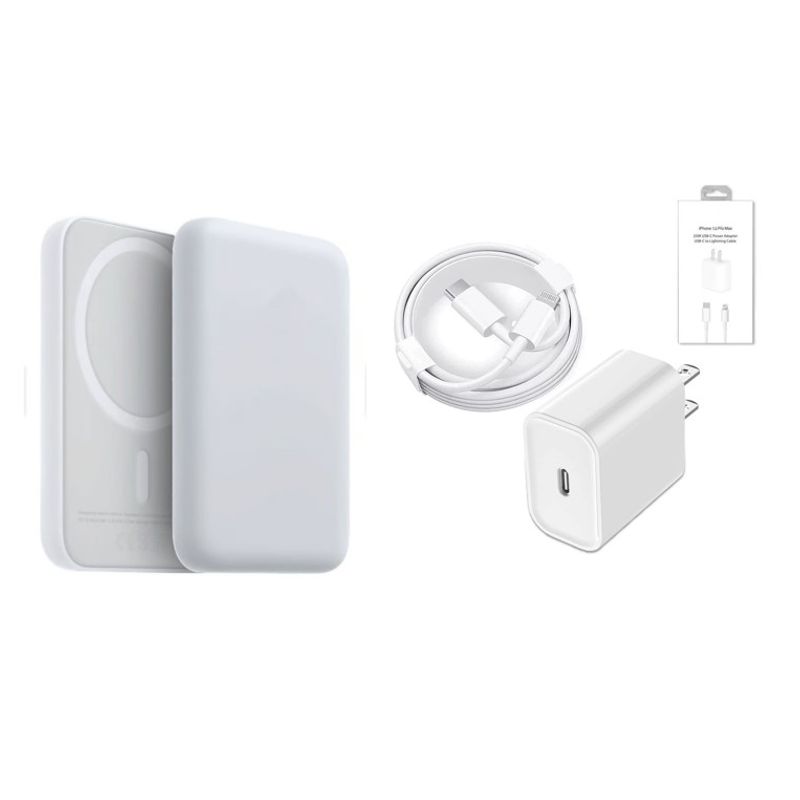 AMERICAN GENERICS - Batería magsafe + cargador compatible ip lightning