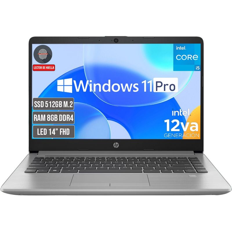 HP - PORTATIL HP INTEL CORE I5-1235U SSD 512GB RAM 8GB LED 14 FULL HD WIN 11 PRO