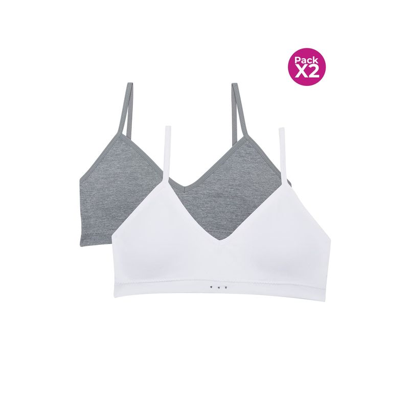 LILI PINK - Top de adolecentes tipo seamless paquete x2