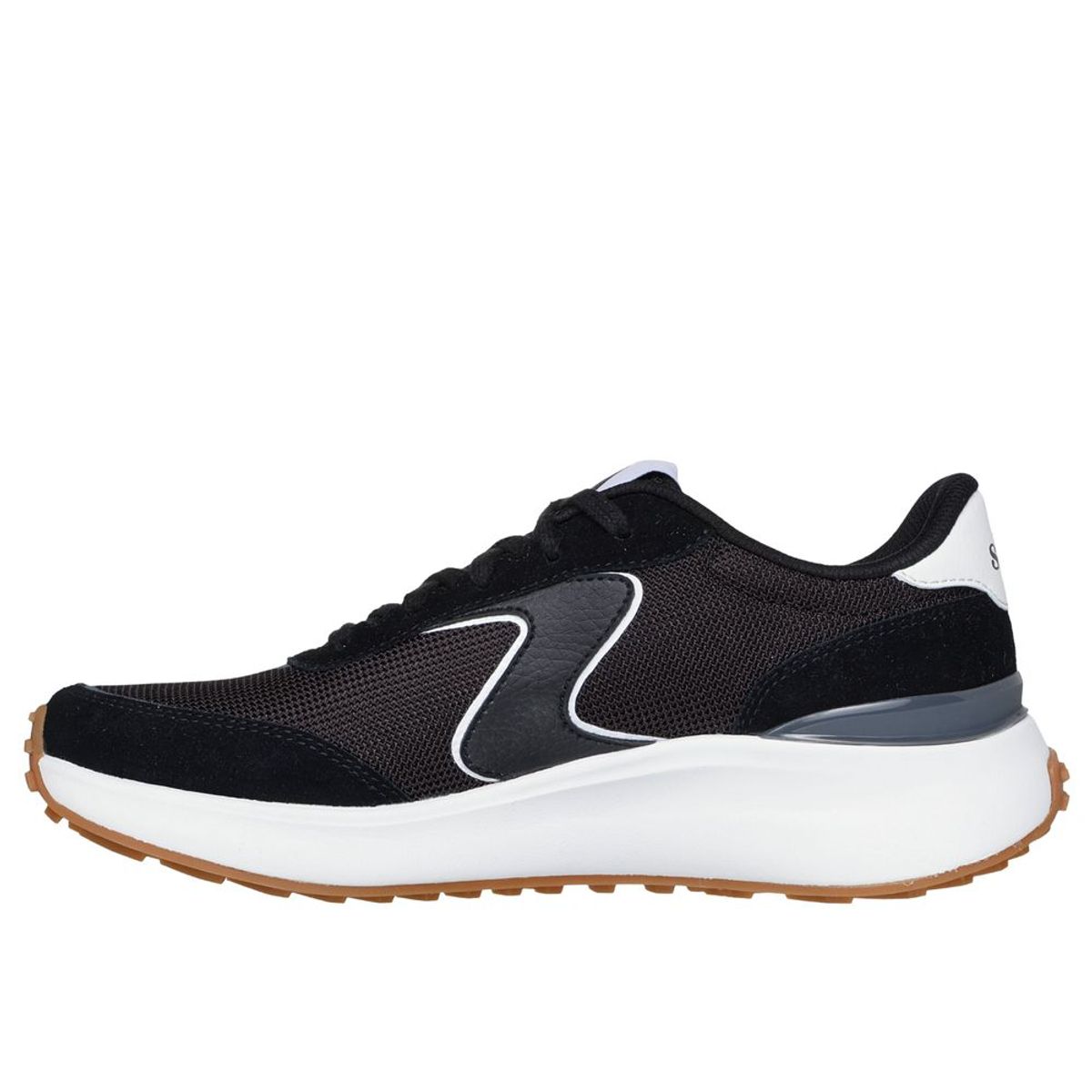 SKECHERS - Tenis Skechers Para Mujer Retro Revival Color Negro y Blanco