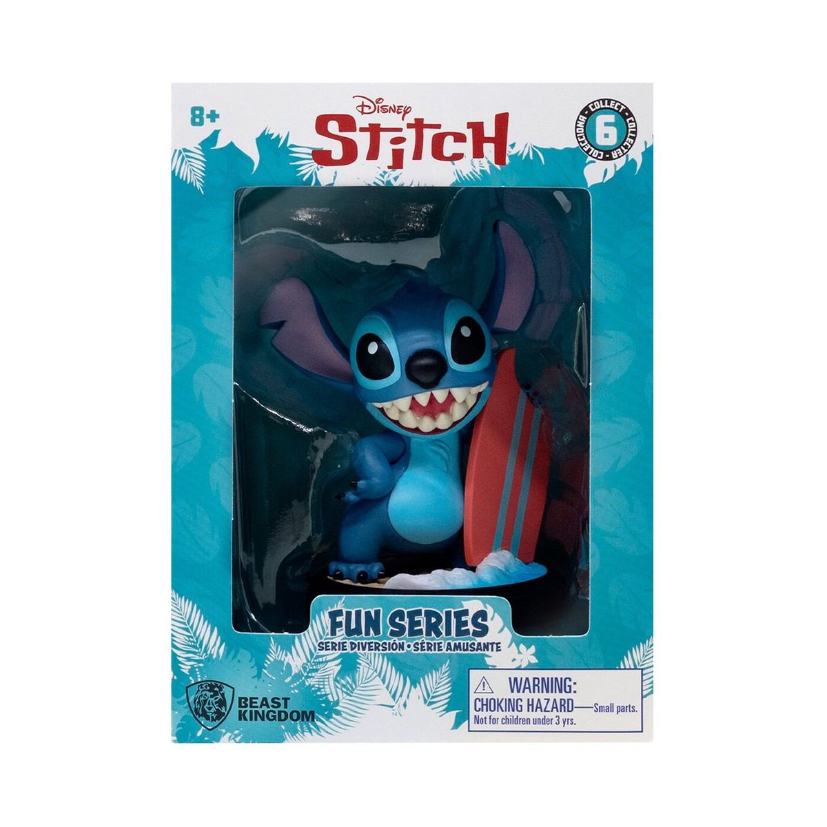 DISNEY - Figura Coleccionable Stitch Surfista Disney 10 cms