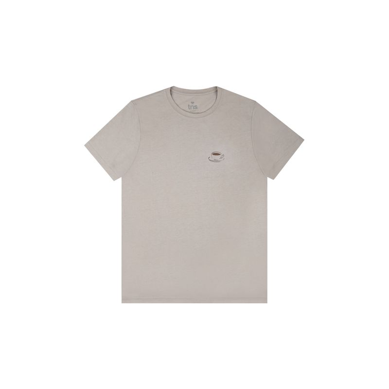 TENNIS - Camiseta de manga corta estampada gris para hombre