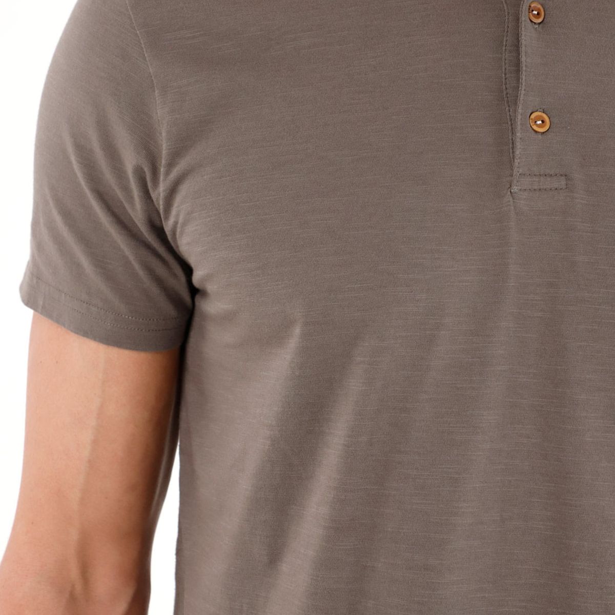 TENNIS - Camiseta de cuello neru gris para hombre