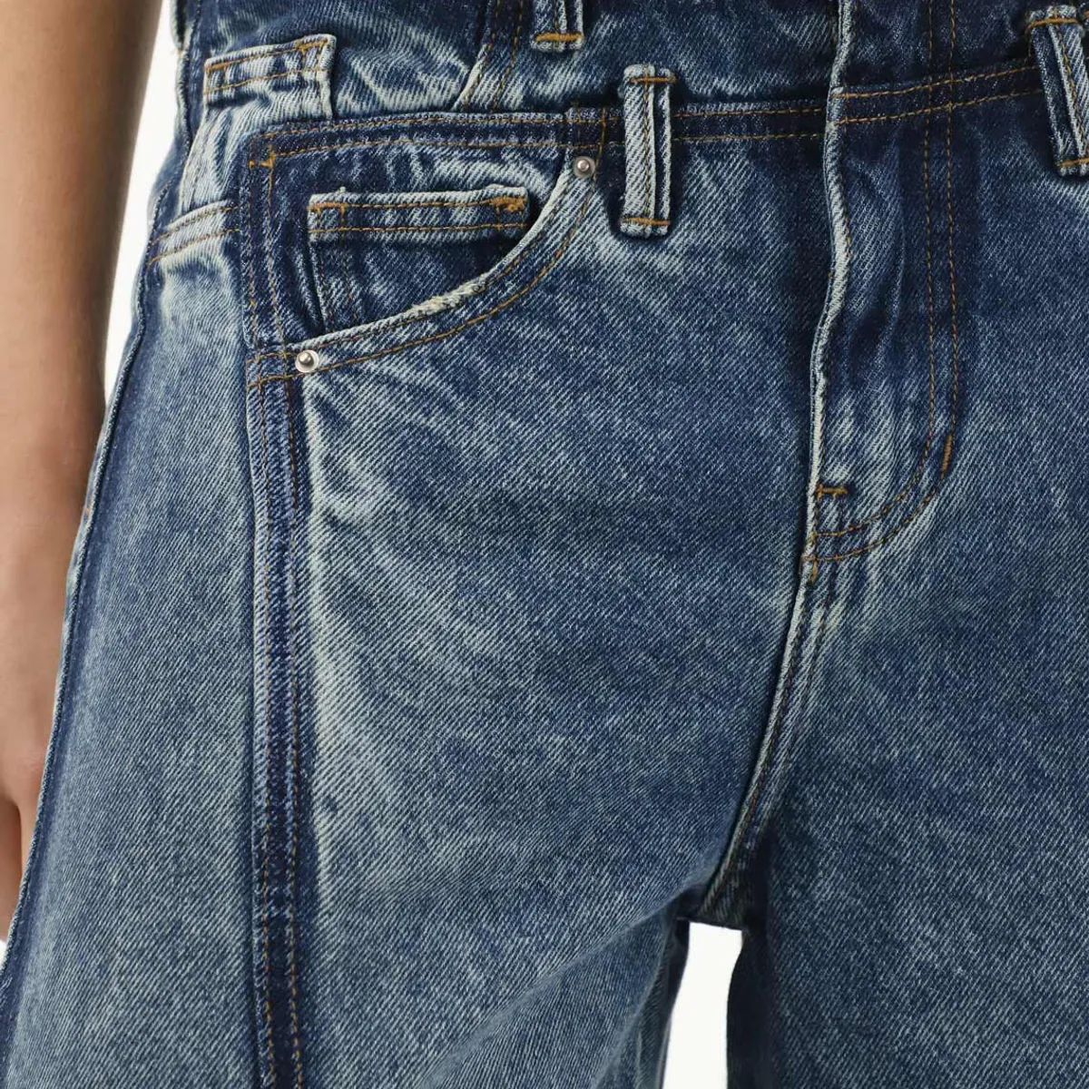 TENNIS - Jean Wide Leg multibolsillos azul para mujer