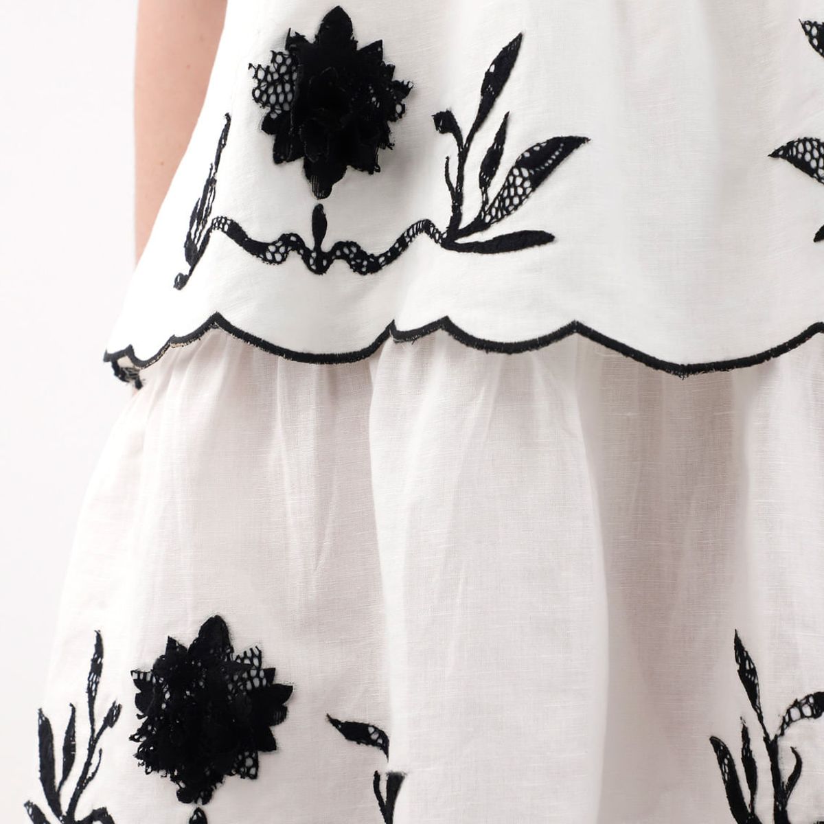 TENNIS - Vestido corto con boleros crudo para mujer