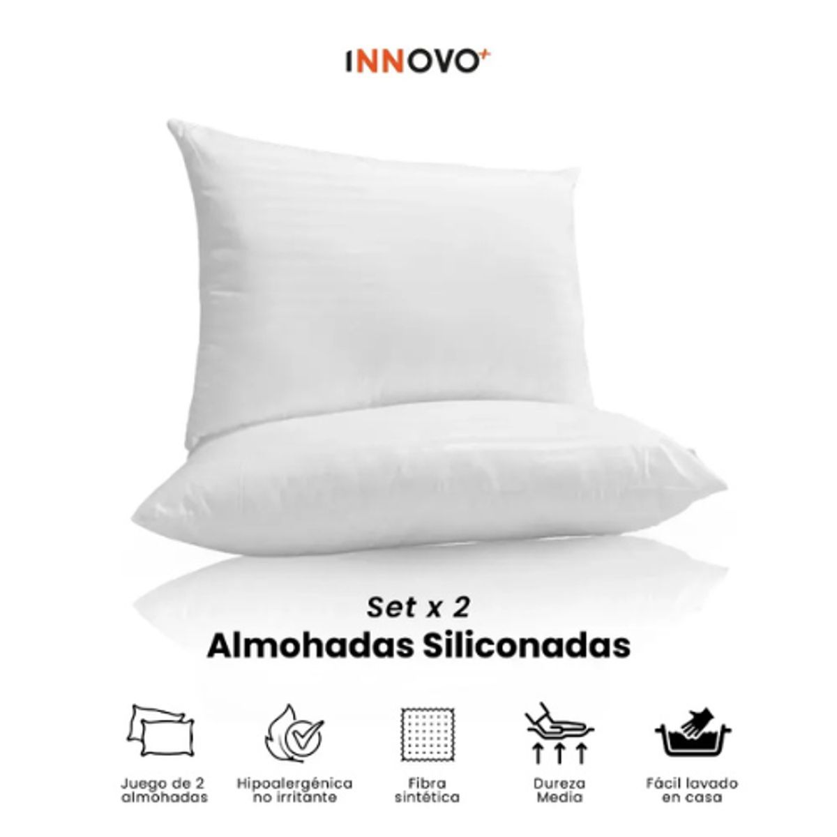 INNOVA - Cubrelecho Beige Térmico Cama Doble + 2 Almohadas + Obsequio Fundas
