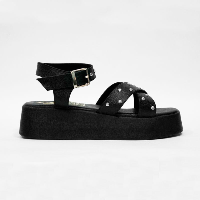 KADOSH - Sandalia para Mujer Negra Helena
