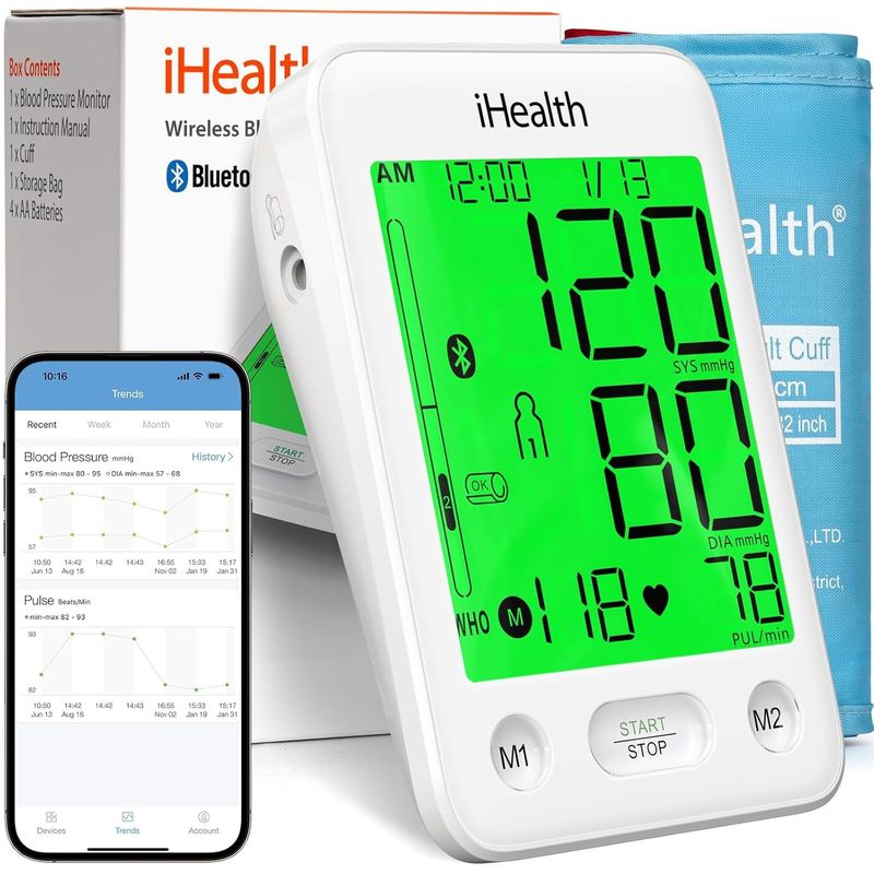 USA - Tensiometro Brazo Monitor Presion Arterial Digital Intelige Ihealth