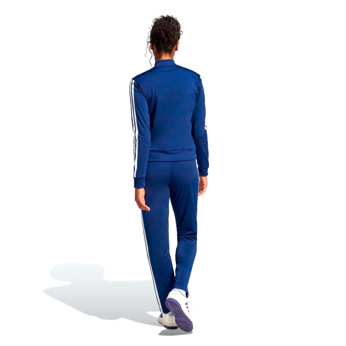 ADIDAS - Conjunto Adidas Deportivo Azul para Mujer Adidas Essentials 3 Rayas.
