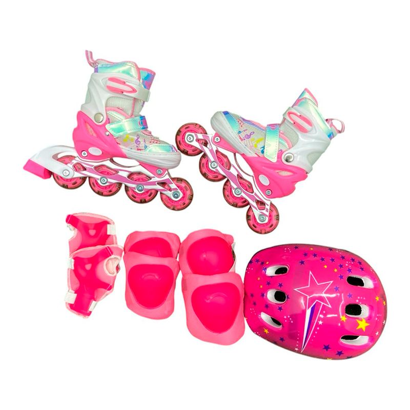 CHICAGO - Patin Chicago Semi-profesional Para Niñas + Kit Proteccion