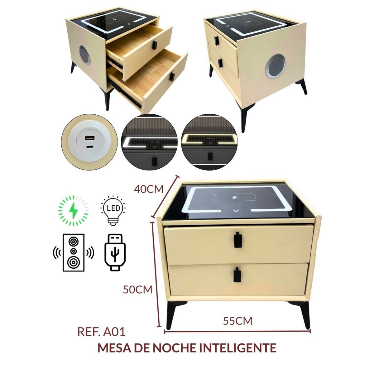 GENERICO - Mesa de noche inteligente