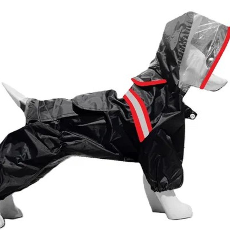 GENERICO - VESTIDO IMPERMEABLE CAPA PERRO LLUVIA PONCHO MASCOTA PERRITO
