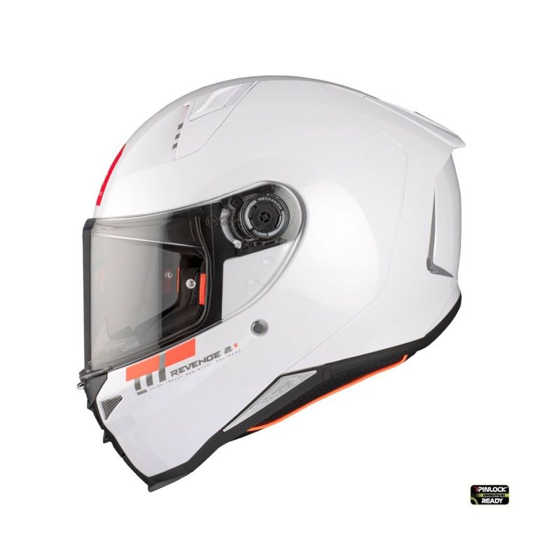 MT HELMETS - CASCO MT REVENGE 2S CERTIFICAD ECE2206 BLANCO BRILLO TALLA M