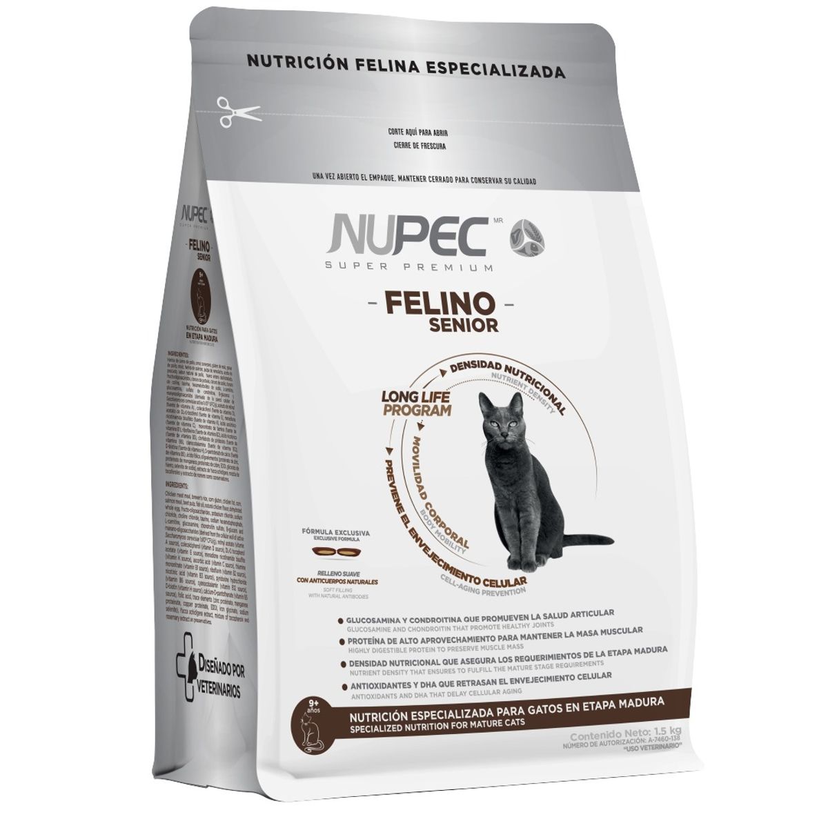 NUPEC - Alimento Nupec Felino Senior 1500g.
