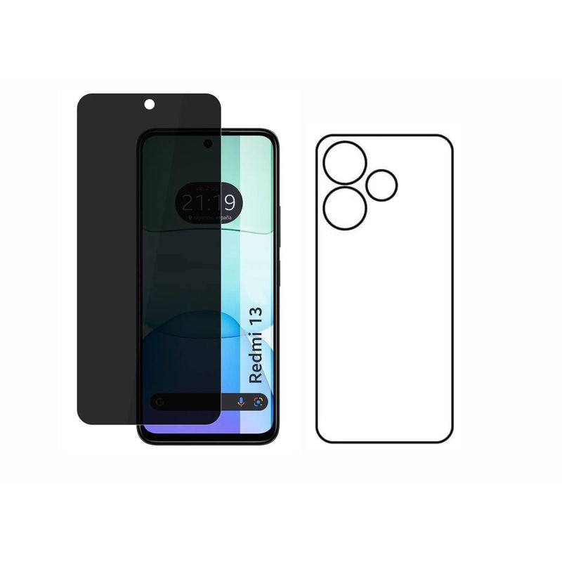 GENERICO - Protector Antiespia +Trasero en Hidrogel Para Xiaomi Redmi 13 4G