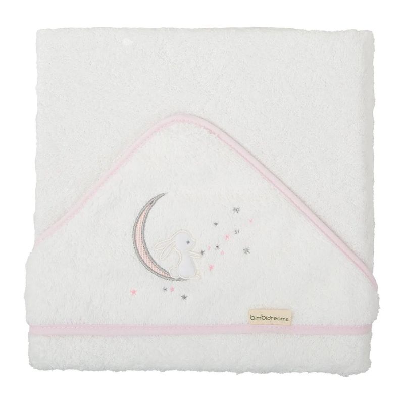 BIMBIDREAMS - Toalla para bebés con capucha Bimbidreams Chic Moon 14 algodón 100%