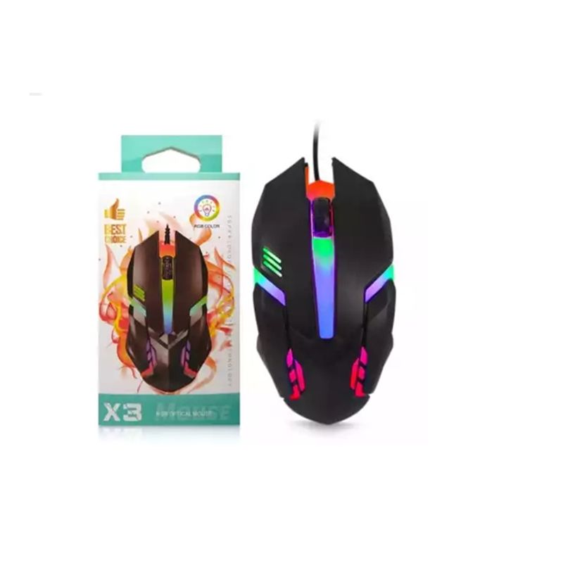 GENERICO - MOUSE GAMER CABLE CON LED