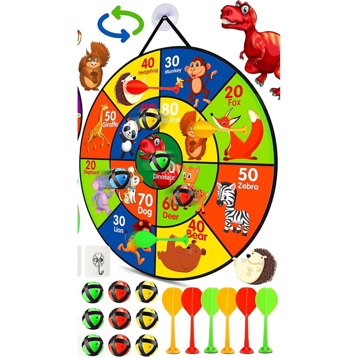 GENERICO - Diana Grande De Dardos Para Niños Plegable