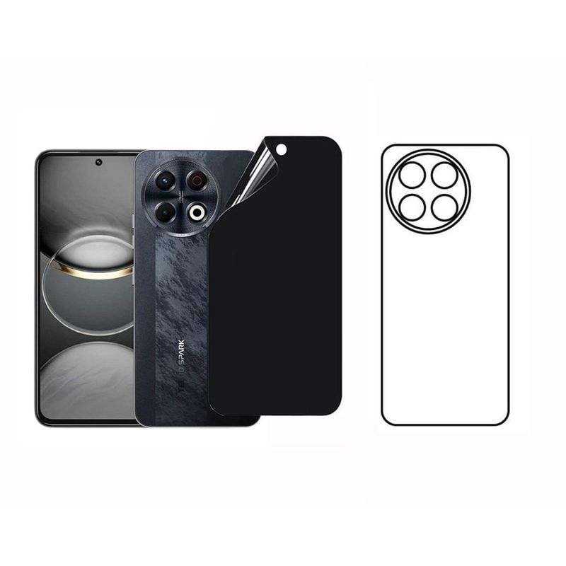 GENERICO - Protector Antiespia +Trasero en Hidrogel Para Tecno Spark 30 Pro