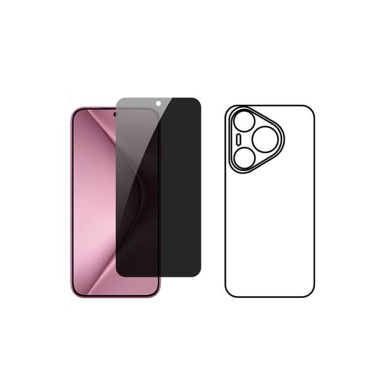 GENERICO - Protector Antiespia +Trasero en Hidrogel Para Huawei Pura 70