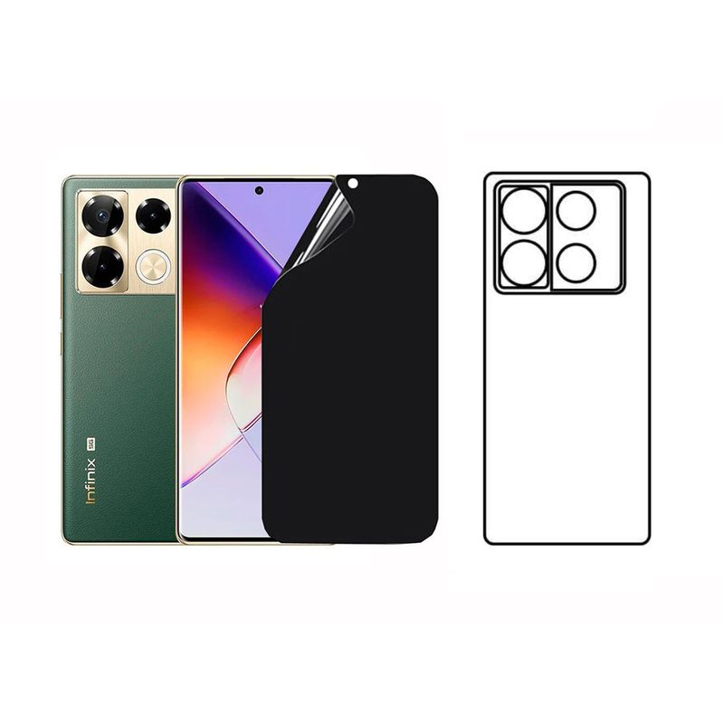 GENERICO - Protector Antiespia +Trasero en Hidrogel  inFinix Note 40 4G