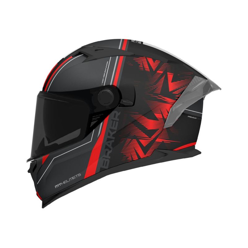 MT HELMETS - CASCO MT BRAKER CERTIFICADO ECE2206 CHARM ROJO MATE TALLA L