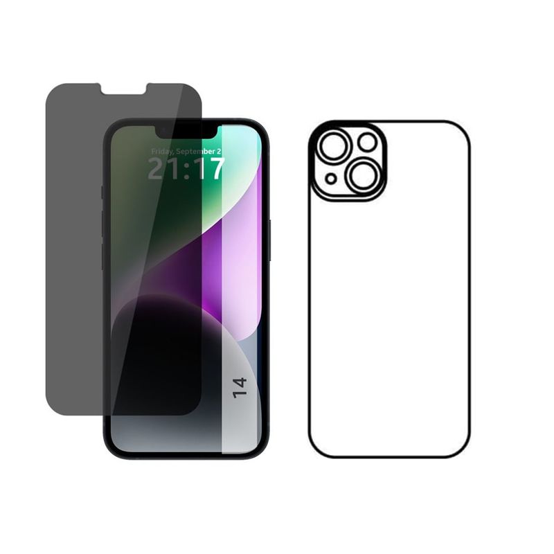 GENERICO - Protector Antiespia +Trasero en Hidrogel Para iPhone 14
