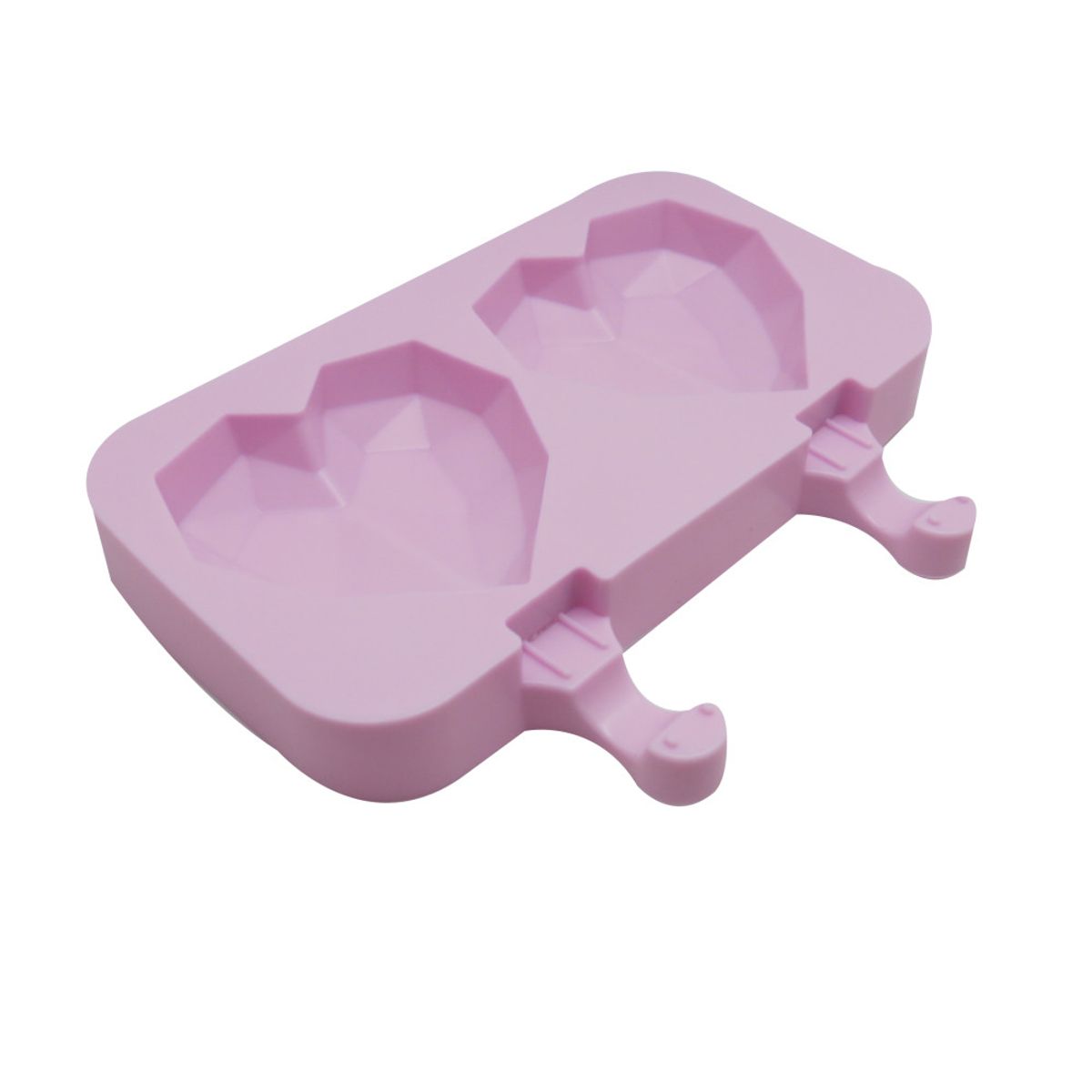 ORQUIDEA - Molde paleta corazon geometrico x 2