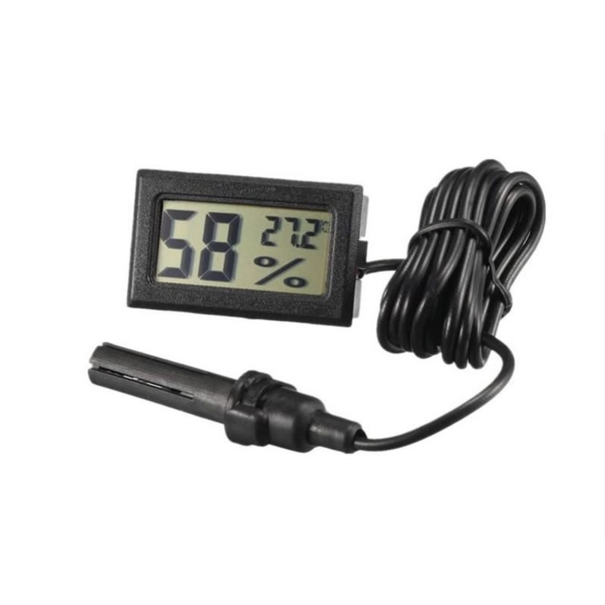GENERICO - Termohigrometro digital sonda termo higrometro termometro