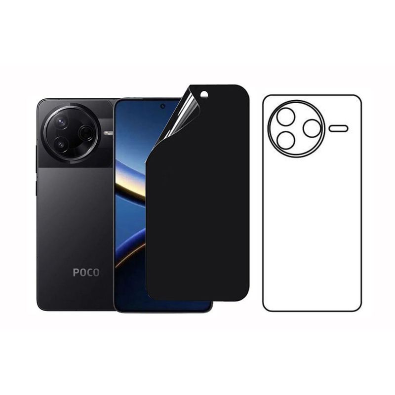 GENERICO - Protector Antiespia +Trasero en Hidrogel Para Xiaomi Poco F7 Pro 5G