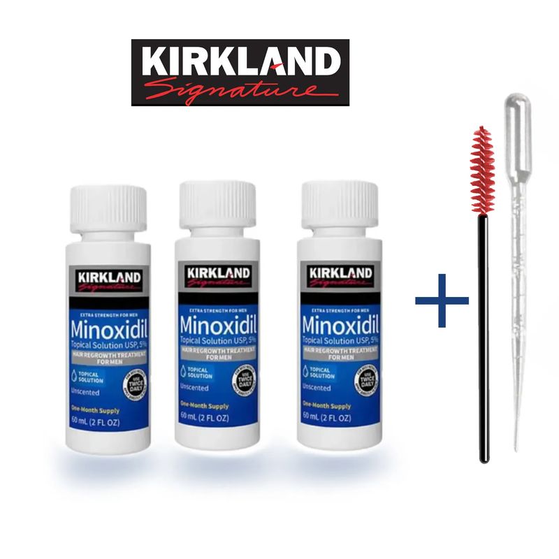 SIGNATURE - Minoxidil Kirkland 5% Importado 3 Unidad