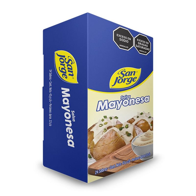 SAN JORGE - Salsa Mayonesa San Jorge x 24 Sobres