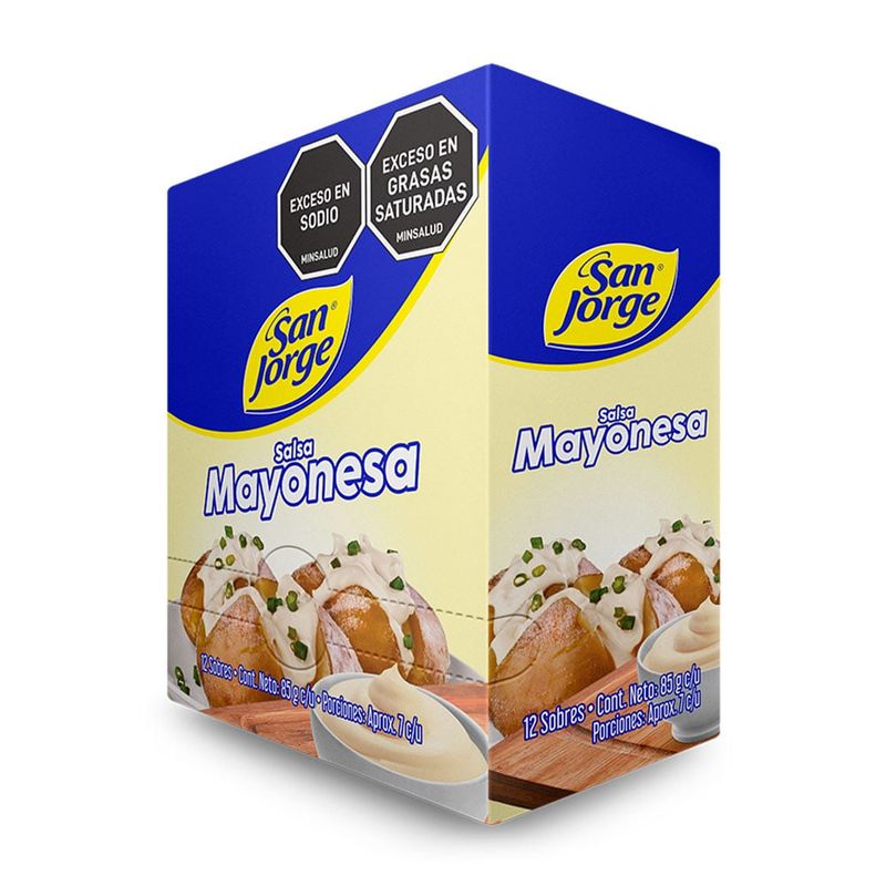 SAN JORGE - Salsa Mayonesa San Jorge x 12 Sobres