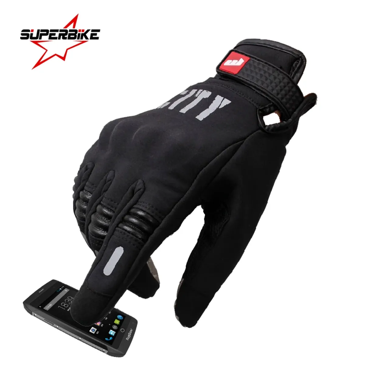 MADBIKE - Guantes de moto Madbike Negros
