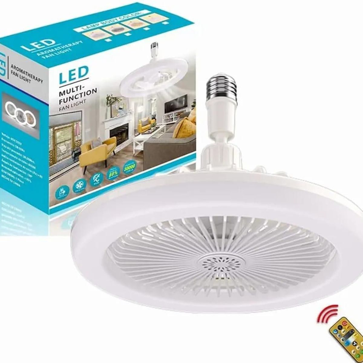 GENERICO - Bombillo con Ventilador Alta Calidad