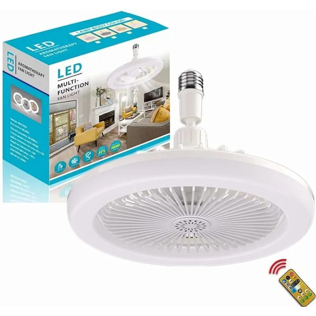 GENERICO - Bombillo con Ventilador Alta Calidad