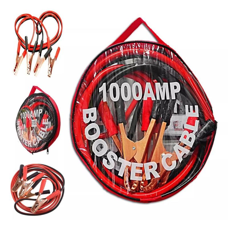 GENERICO - Cables Para Iniciar Baterías 1000 Amp X2.5 Metros + Estuche
