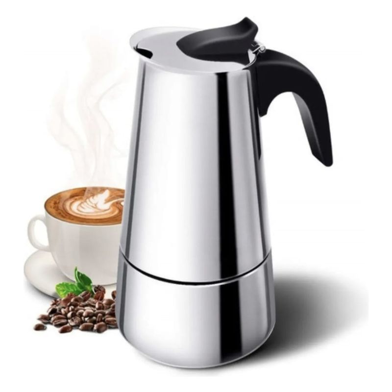 GENERICO - Cafetera Italiana Moderna De 6 Tazas Inox Cafe Premium Atrix