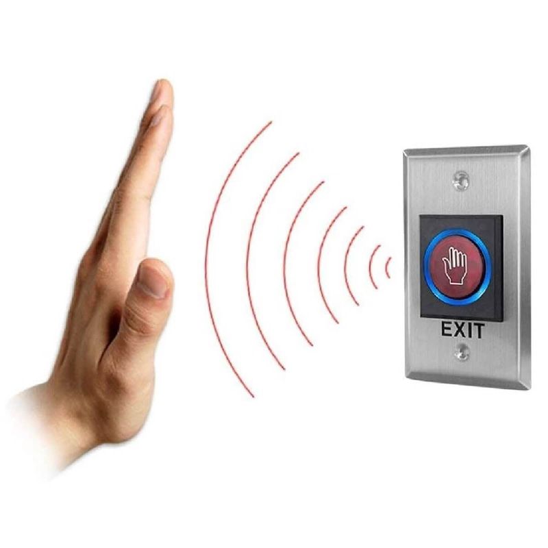 ZKTECO - BOTON DE SALIDAD SIN CONTACTO E INFRAROJO UHF-ZKTECO