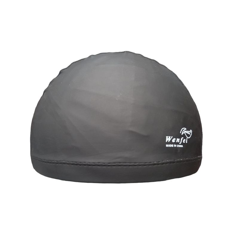 GENERICO - Gorro De Natación Adulto Tela Siliconada 1552 - Negro