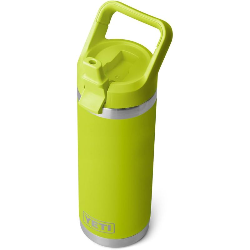 YETI - Botella YETI Rambler 18 oz Acero Inoxidable Aislada con Popote