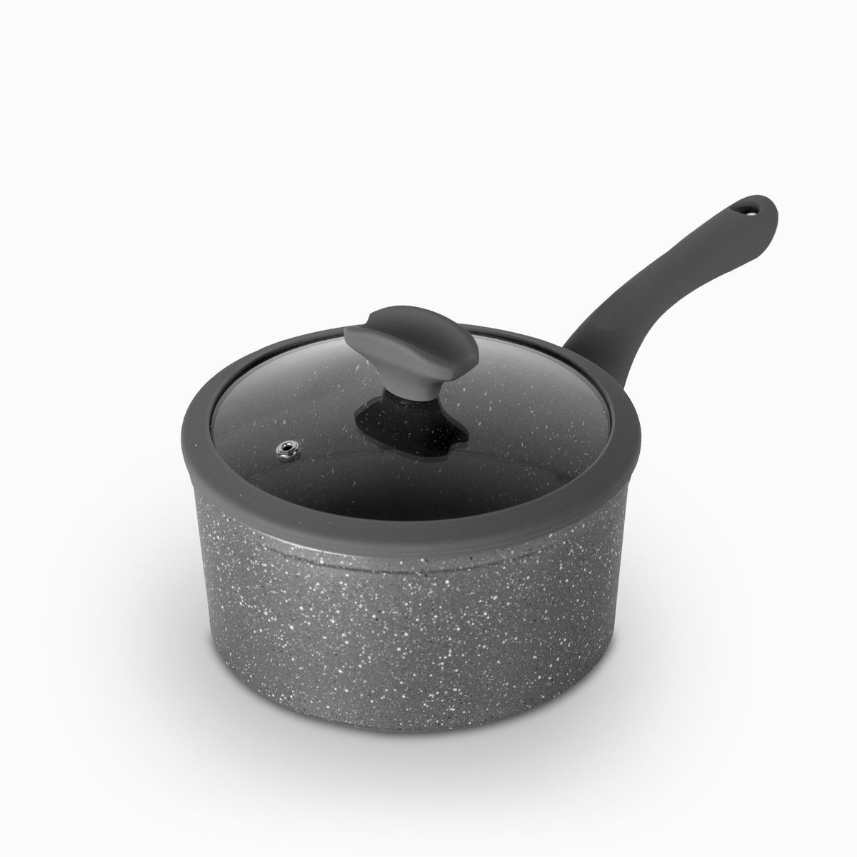 AMBIENTE GOURMET - Olla con mango largo granito 18 cm Ambiente Gourmet