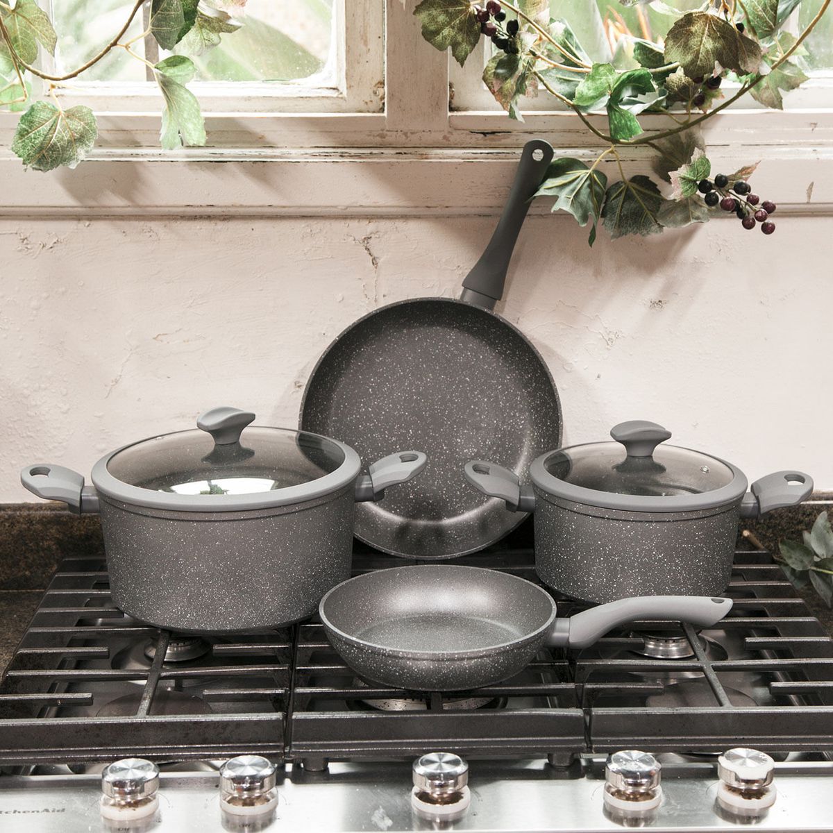 AMBIENTE GOURMET - Wok granito 28 cm Ambiente Gourmet