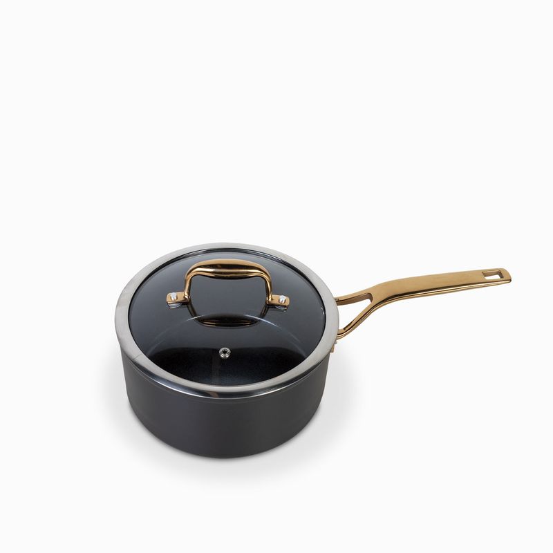 AMBIENTE GOURMET - Olla con mango largo negro y copper 20cm Ambiente Gourmet